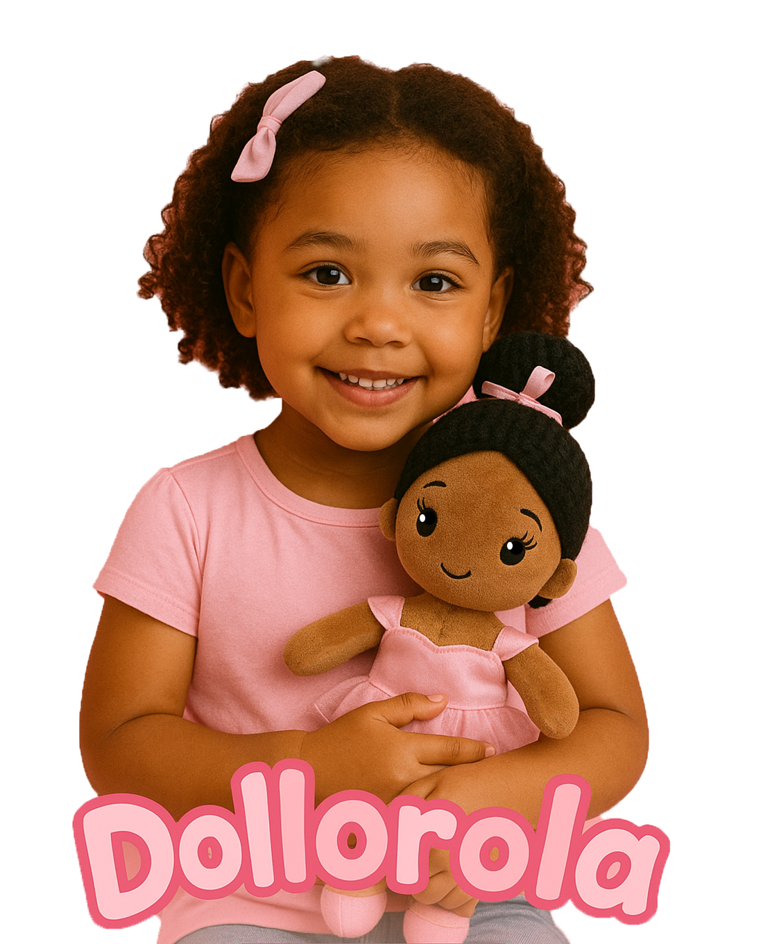 Dollorola African American Dolls for Girls – 12” Ballerina Plush Doll, Black Baby Dolls, Birthday Gift for Girls and Dance Recital Gift.